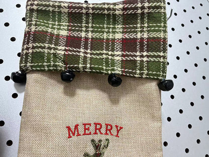 Christmas Stocks Xmas Sock Gift Stocking Candy Bags for Party Decoration