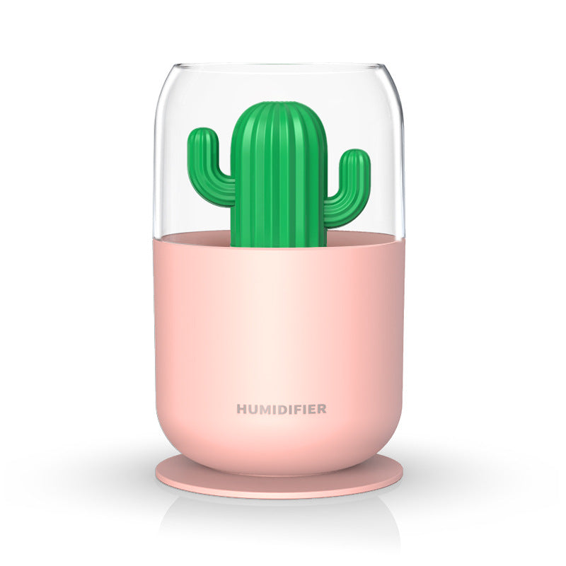 300ml Mini Portable USB Humidifier Cool Mist Humidifier W/Night Light For Bedroom Travel Office Home