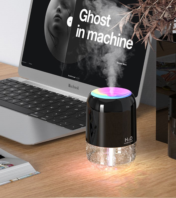 200ml Mini Portable USB Humidifier Cool Mist Humidifier W/Night Light For Bedroom Travel Office Home