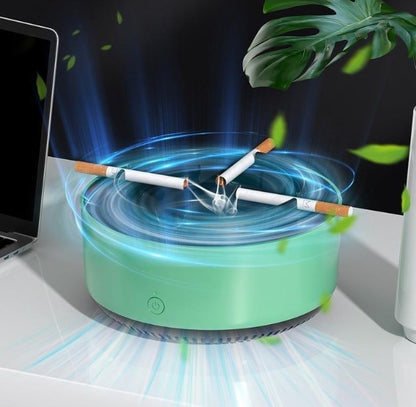 Indoor Ashtray - 2" 1 Multifunctional Ashless Air Purifier with Filter Ashtray