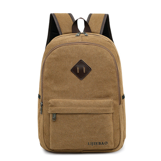 Canvas Backpack High School Backpack Casual Bag Computer Bag