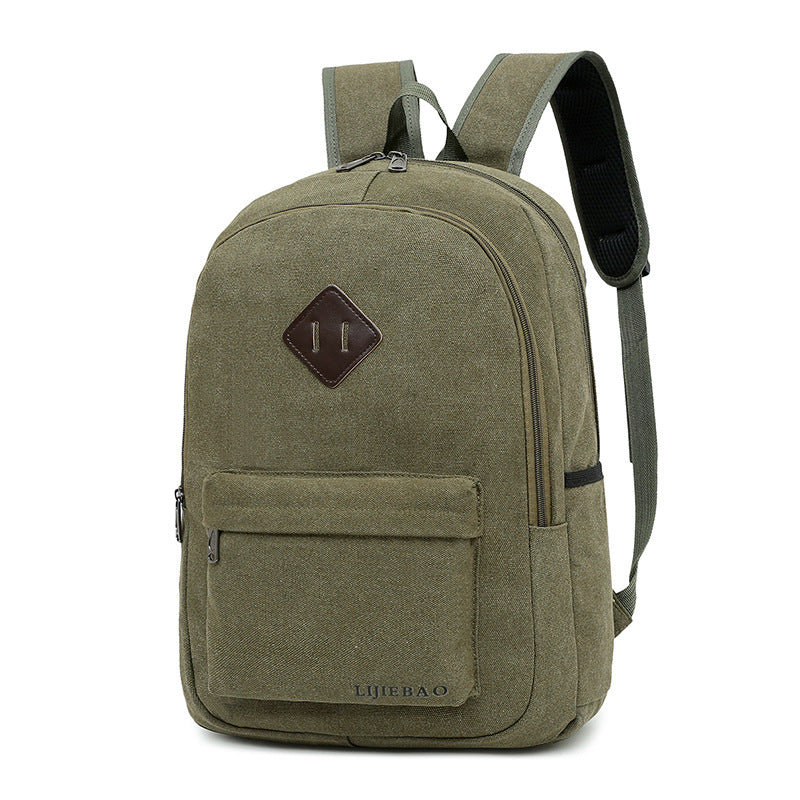Canvas Backpack High School Backpack Casual Bag Computer Bag