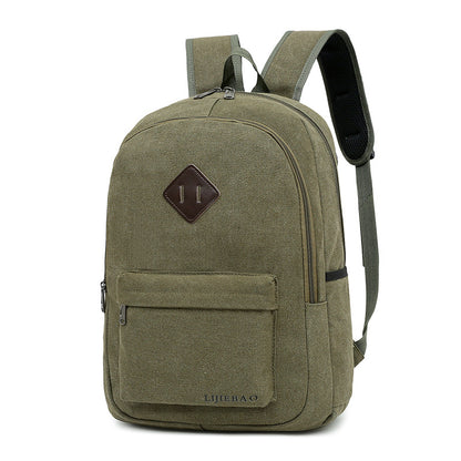 Canvas Backpack High School Backpack Casual Bag Computer Bag