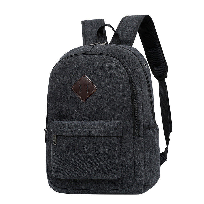 Canvas Backpack High School Backpack Casual Bag Computer Bag