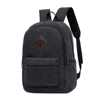 Canvas Backpack High School Backpack Casual Bag Computer Bag