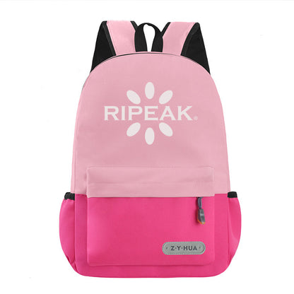 Double Color Small Children School Backpack Shopping Bag Pupils Backpack