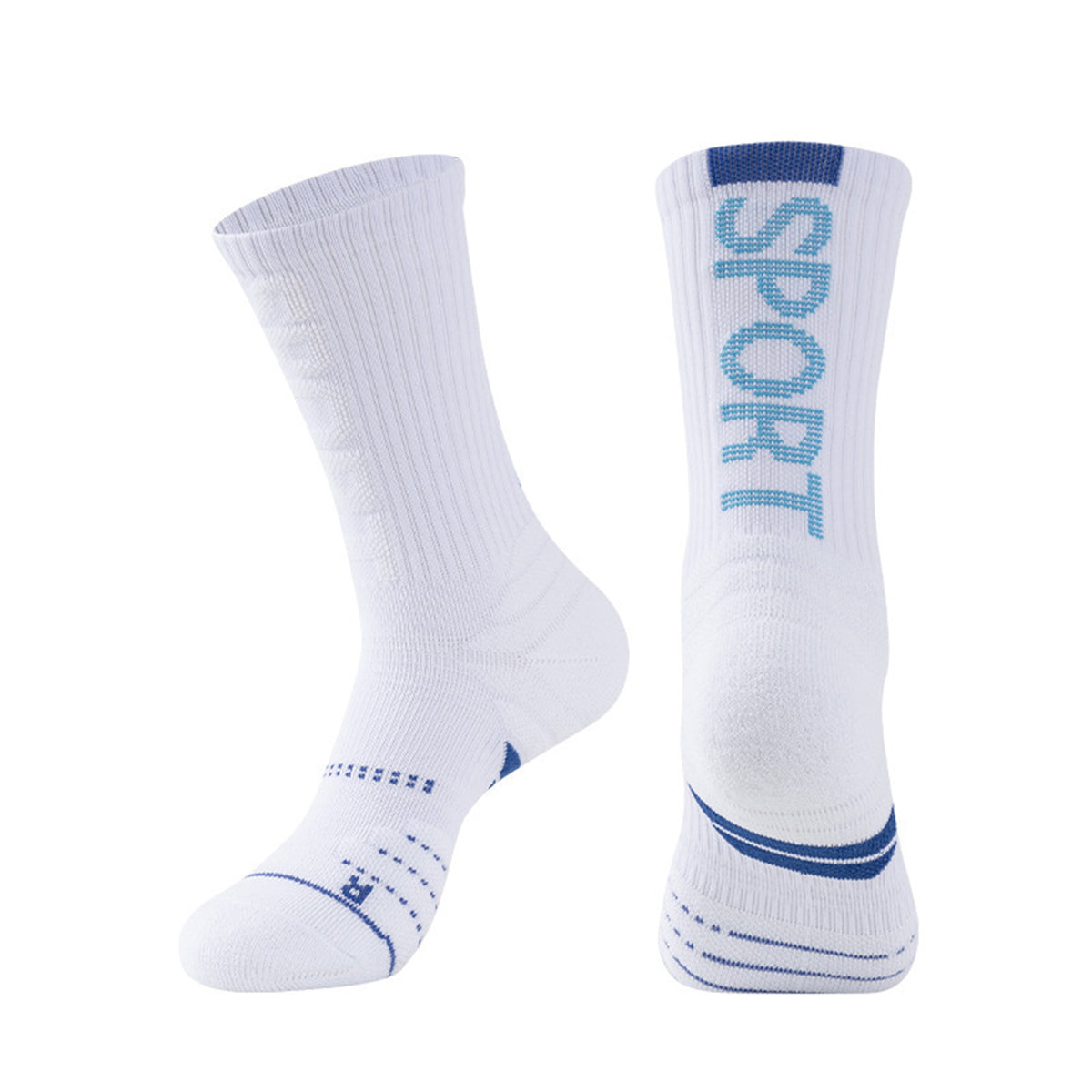 Basketball Crew Socks Sports Athletic Performance Compression Cushion Socks