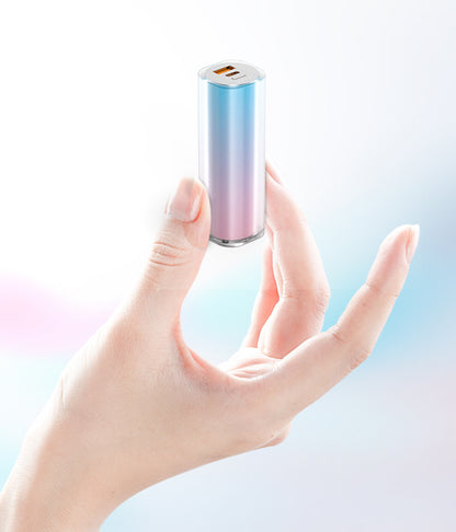 5000 mAh Gradient Color Power Bank Straight Stick Power Bank