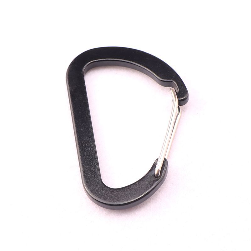 Flat #8 D Shape Aluminium Alloy Carabiners