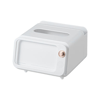 TV Tissue Box Phone Holder Funny Paper Dispenser Cover with Compartment Innovative Table Centerpiece