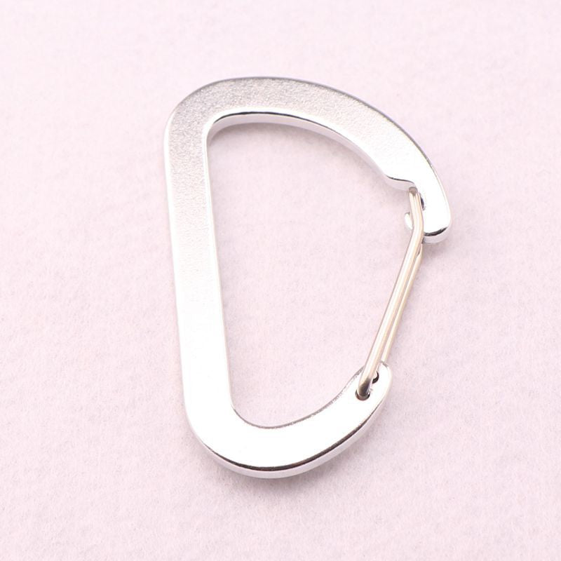 Flat #8 D Shape Aluminium Alloy Carabiners