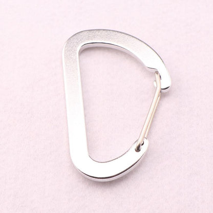 Flat #8 D Shape Aluminium Alloy Carabiners