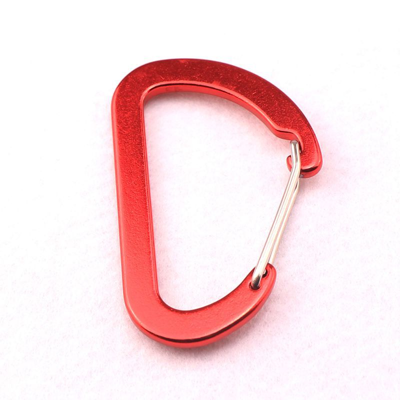Flat #8 D Shape Aluminium Alloy Carabiners