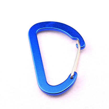 Flat #8 D Shape Aluminium Alloy Carabiners