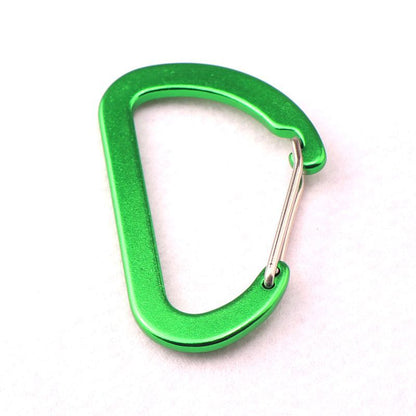 Flat #8 D Shape Aluminium Alloy Carabiners