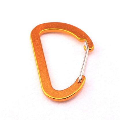 Flat #8 D Shape Aluminium Alloy Carabiners