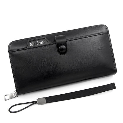 Card Style European American Retro Men's Long Wallet