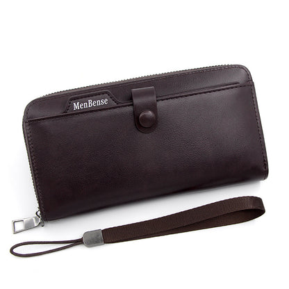 Card Style European American Retro Men's Long Wallet