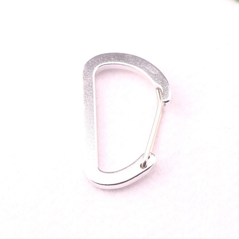 Flat #5 D Shape Aluminium Alloy Carabiners