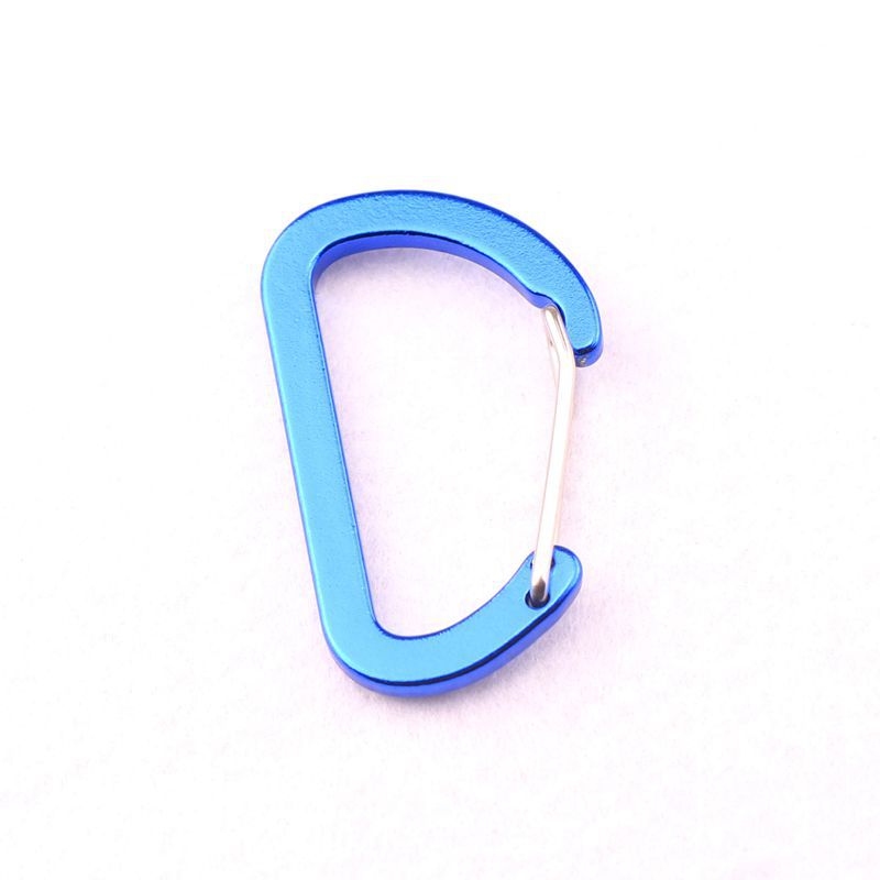 Flat #5 D Shape Aluminium Alloy Carabiners