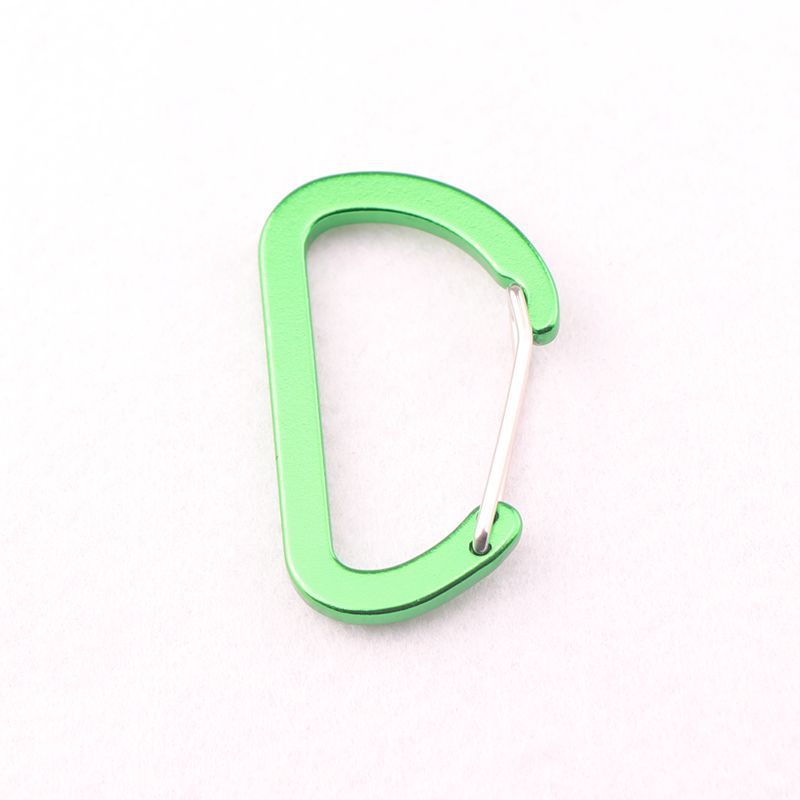 Flat #5 D Shape Aluminium Alloy Carabiners