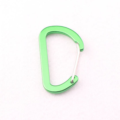 Flat #5 D Shape Aluminium Alloy Carabiners