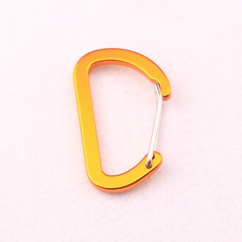 Flat #5 D Shape Aluminium Alloy Carabiners