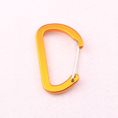 Flat #5 D Shape Aluminium Alloy Carabiners