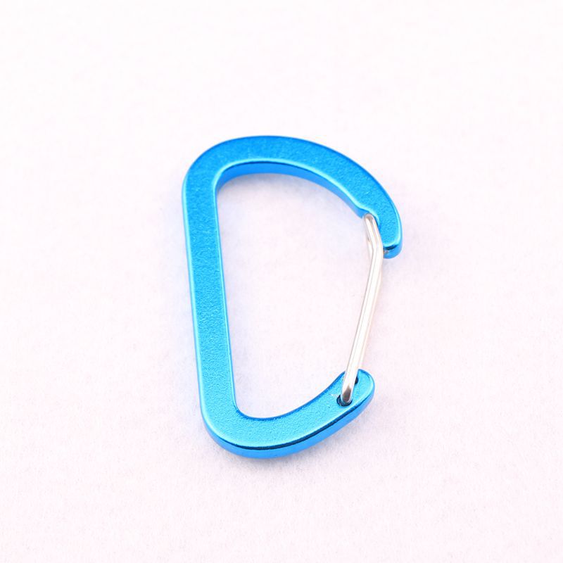 Flat #5 D Shape Aluminium Alloy Carabiners