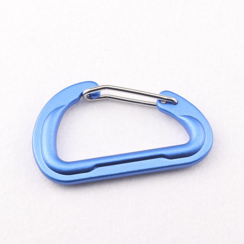 Design Flat #6 D Shape Aluminium Alloy Carabiners