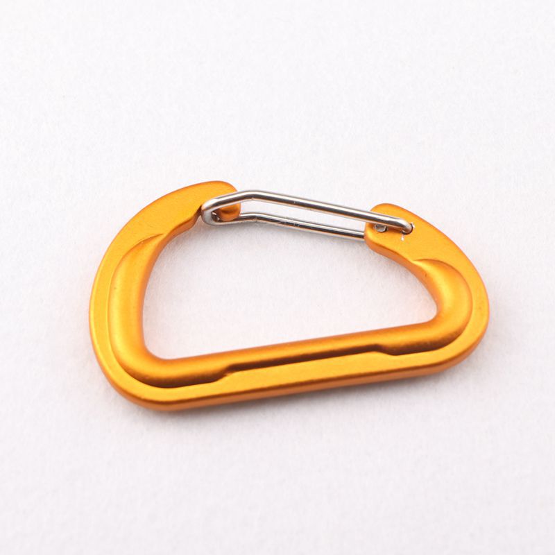 Design Flat #6 D Shape Aluminium Alloy Carabiners