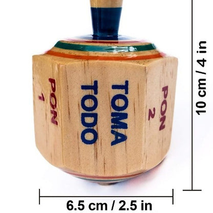 Wooden Fun Creative Food Decision Spinning Top