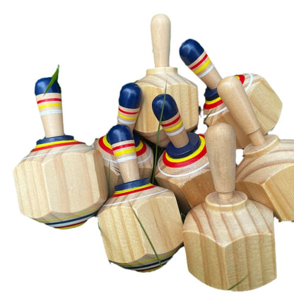 Wooden Fun Creative Food Decision Spinning Top