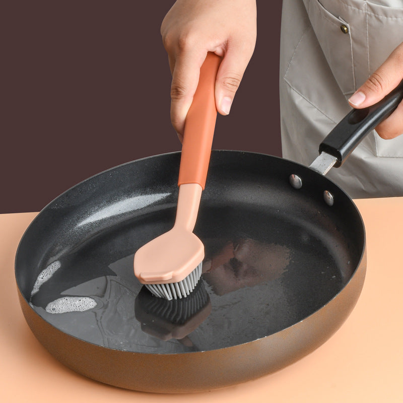 Kitchen Dish Scrubber Soft Dishwashing Brush for Pots Pans Sink Cleaning Scrubber