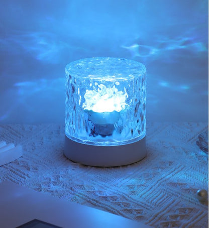 USB Indoor Atmosphere Rotating Small Night Light