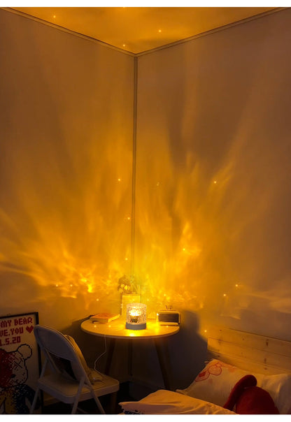 USB Indoor Atmosphere Rotating Small Night Light