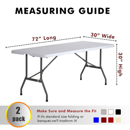 6' Table Fitted Table Cover-3 Sided