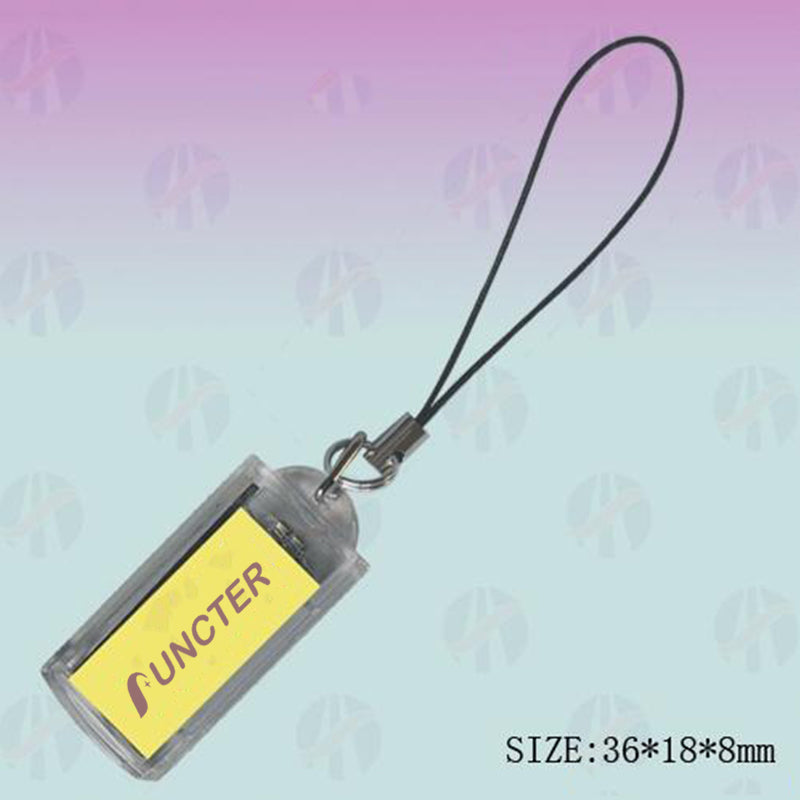 #S Solar Power LED Screen Keychain
