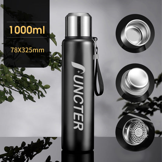 33OZ Stainless Steel Vacuum Insulated Water Bottle W/Cup