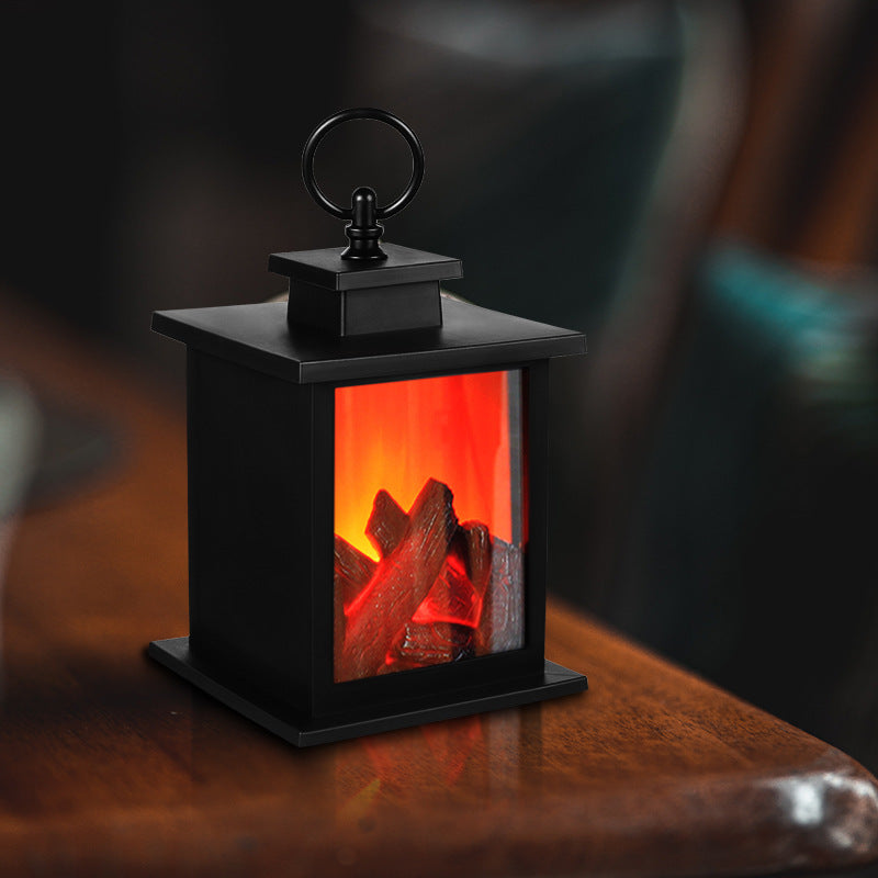 #S Electric Decorative Lamp Fireplace Night Light LED Light Fake Fireplace Decor