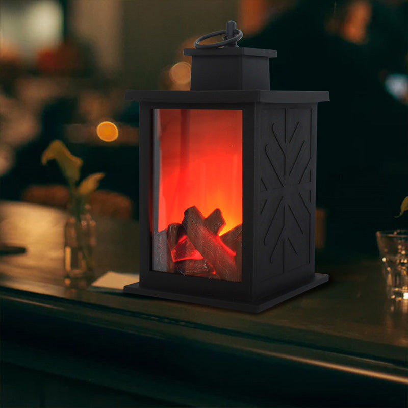 #L Electric Decorative Lamp Fireplace Night Light LED Light Fake Fireplace Decor