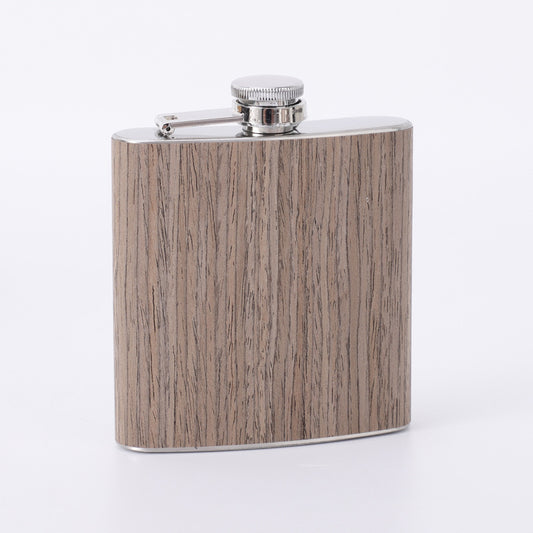 #5 Wooden PU Stainless Steel Cup Pint Cup 6 OZ Shot Cup