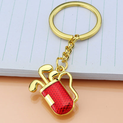 Golf Club Tube Shape Keychain