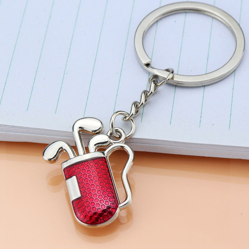 Golf Club Tube Shape Keychain