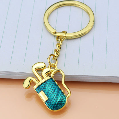 Golf Club Tube Shape Keychain
