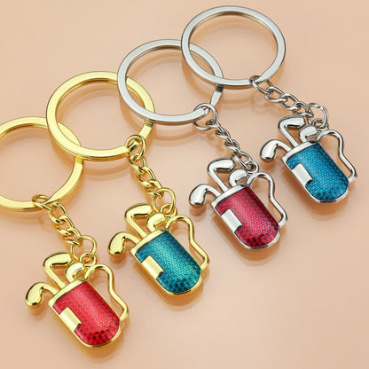 Golf Club Tube Shape Keychain