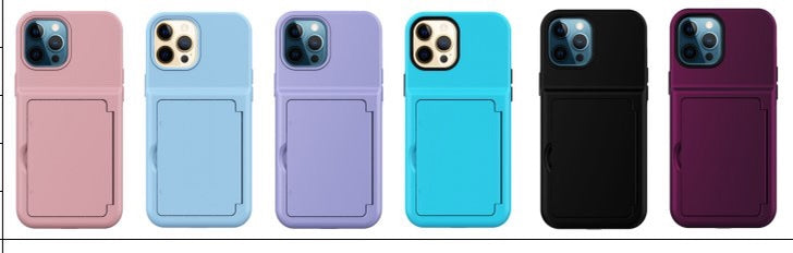 2-in-1 TPU Card Insertion Phone Case UNBreak Case Phone Protective Case