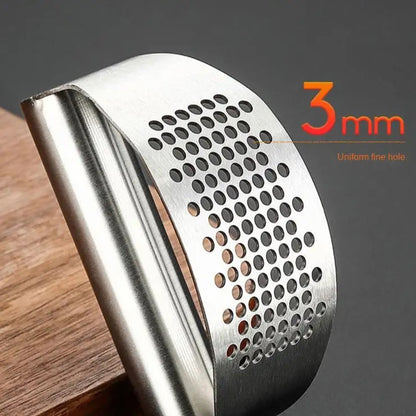 Metal Handle Manual Garlic Press Tool Garlic Masher