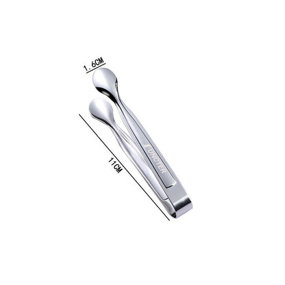 4.13" 304 Stainless Steel Ice Tongs Cooking Kitchen Tongs