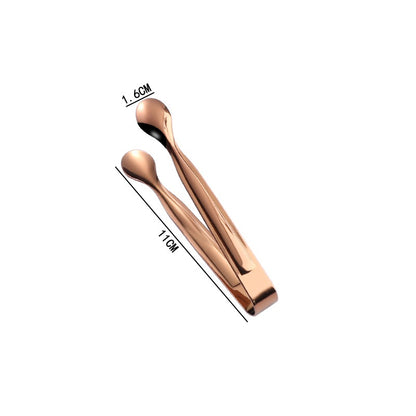 4.13" 304 Stainless Steel Ice Tongs Cooking Kitchen Tongs